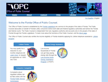 Tablet Screenshot of floridaopc.gov